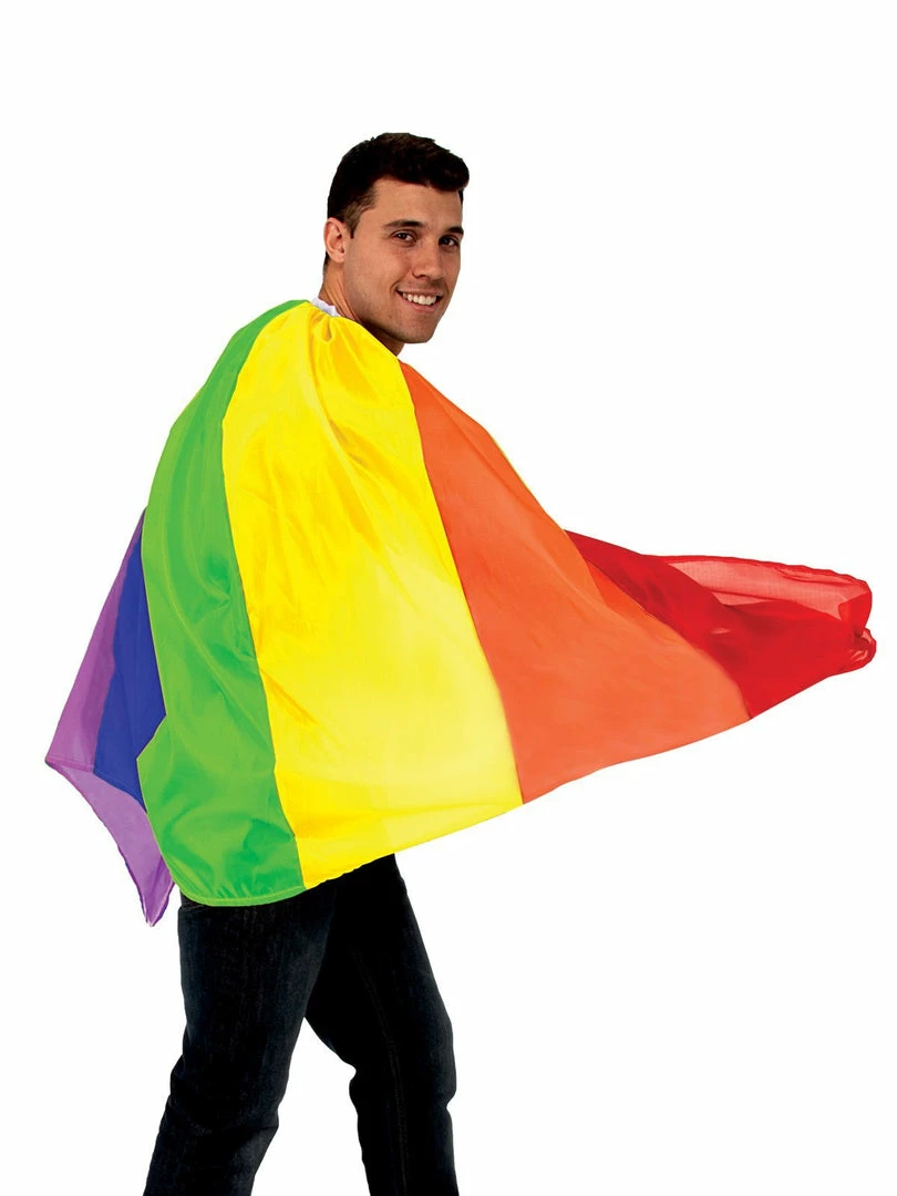 Rubie's Rainbow Cape For Adults Shop All Adult Costumes 3 Rubie's Rainbow Cape For Adults Shop All Adult Costumes