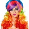 Leg Avenue Rainbow Rocker Multicolour Wig For Adults Shop All Adult Costumes