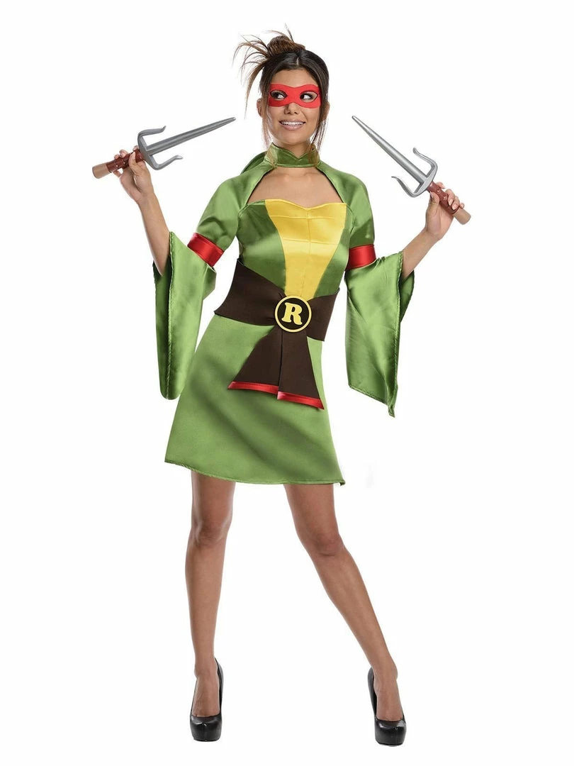 Rubie's Raphael Kimono Costume For Adults - Nickelodeon Teenage Mutant Ninja Turtles Womens 3 Rubie's Raphael Kimono Costume For Adults - Nickelodeon Teenage Mutant Ninja Turtles Womens