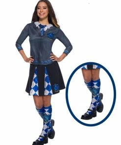 Rubie's Ravenclaw Costume Socks For Teens & Adults - Warner Bros Harry Potter Womens