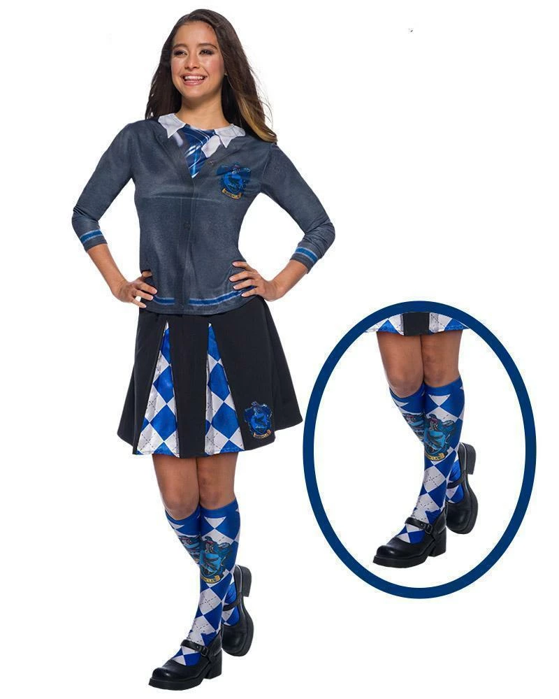 Rubie's Ravenclaw Costume Socks For Teens & Adults - Warner Bros Harry Potter Womens 3 Rubie's Ravenclaw Costume Socks For Teens & Adults - Warner Bros Harry Potter Womens