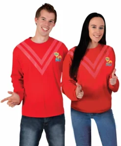 Rubie's Mens Red Simon Wiggle 30th Anniversary Top For Adults - The Wiggles
