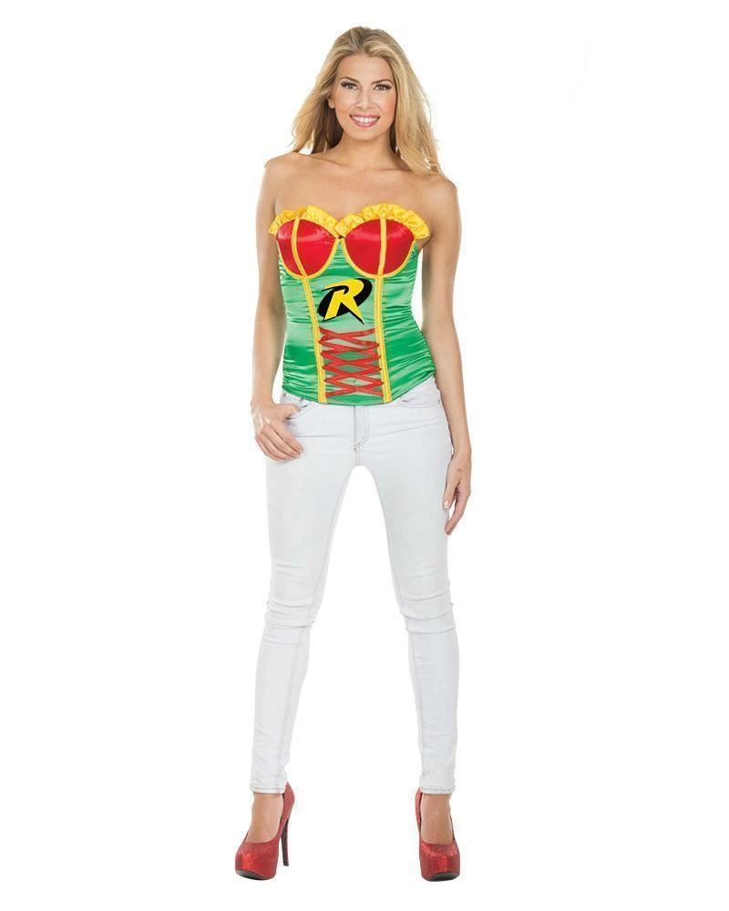 Rubie's Womens Robin Ribbon Corset For Adults - Warner Bros DC Comics 3 Rubie's Womens Robin Ribbon Corset For Adults - Warner Bros DC Comics
