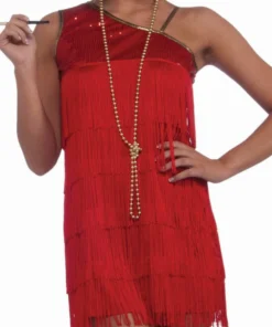 Forum Novelties Ruby Red Dazzle Flapper Costume For Adults
