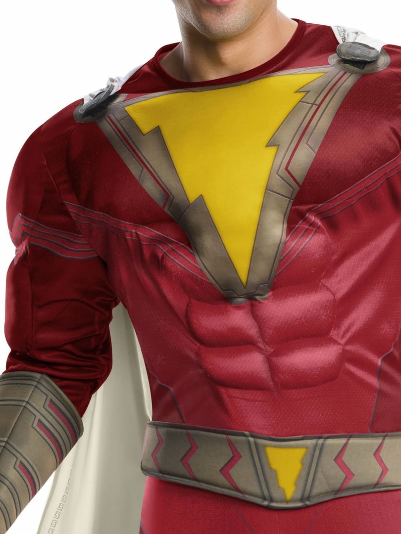 Rubie's Shazam Deluxe Costume For Adults - Warner Bros Shazam! Mens 4 Rubie's Shazam Deluxe Costume For Adults - Warner Bros Shazam! Mens