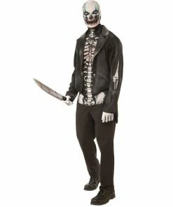Rubie's Skeleton Clown Costume For Adults Mens