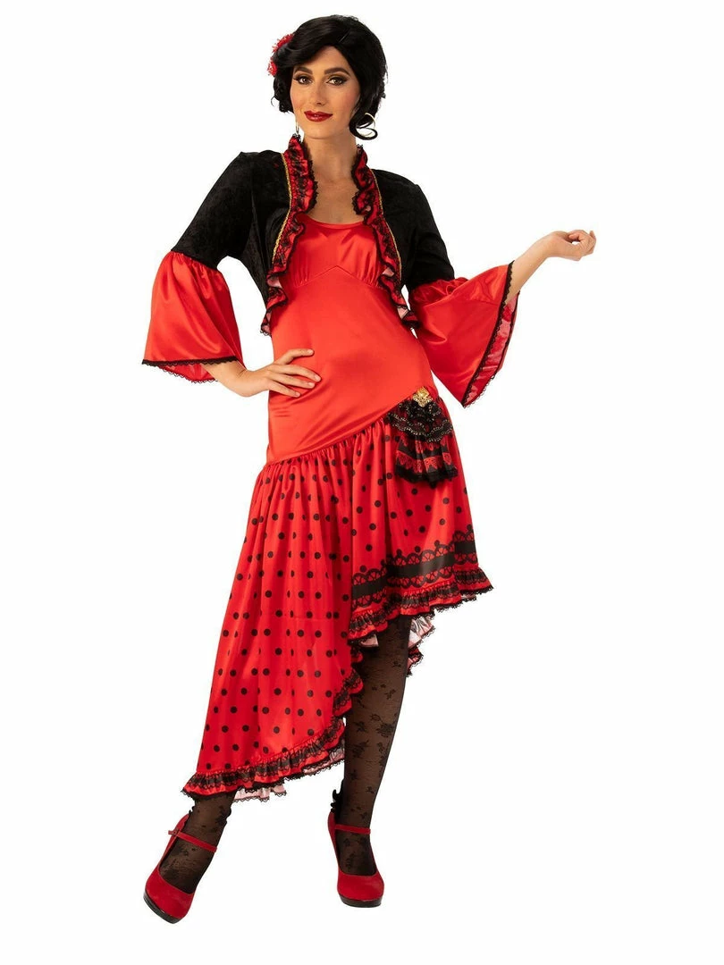 Rubie's Womens Spanish Dancer Costume For Adults 3 Rubie's Womens Spanish Dancer Costume For Adults