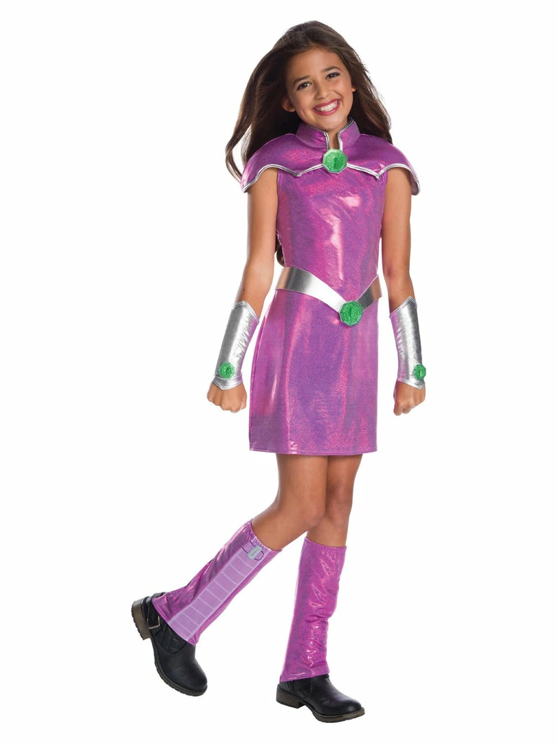Rubie's Starfire Deluxe Costume For Kids - Warner Bros Teen Titans 3 Rubie's Starfire Deluxe Costume For Kids - Warner Bros Teen Titans