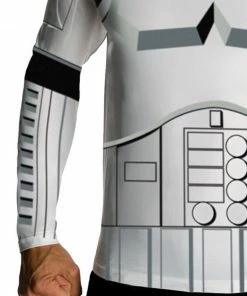 Rubie's Mens Stormtrooper Top & Mask Set For Adults - Disney Star Wars