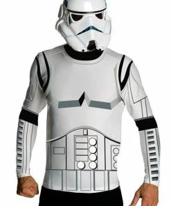 Rubie's Mens Stormtrooper Top & Mask Set For Adults - Disney Star Wars