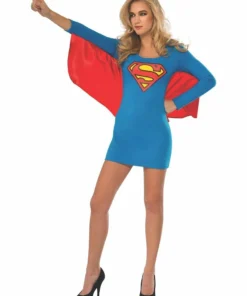 Rubie's Supergirl Dress With Wings Costume For Adults - Warner Bros DC Comics Womens