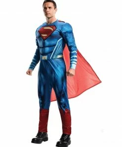 Rubie's Superman Deluxe Costume For Adults - Warner Bros Justice League Mens