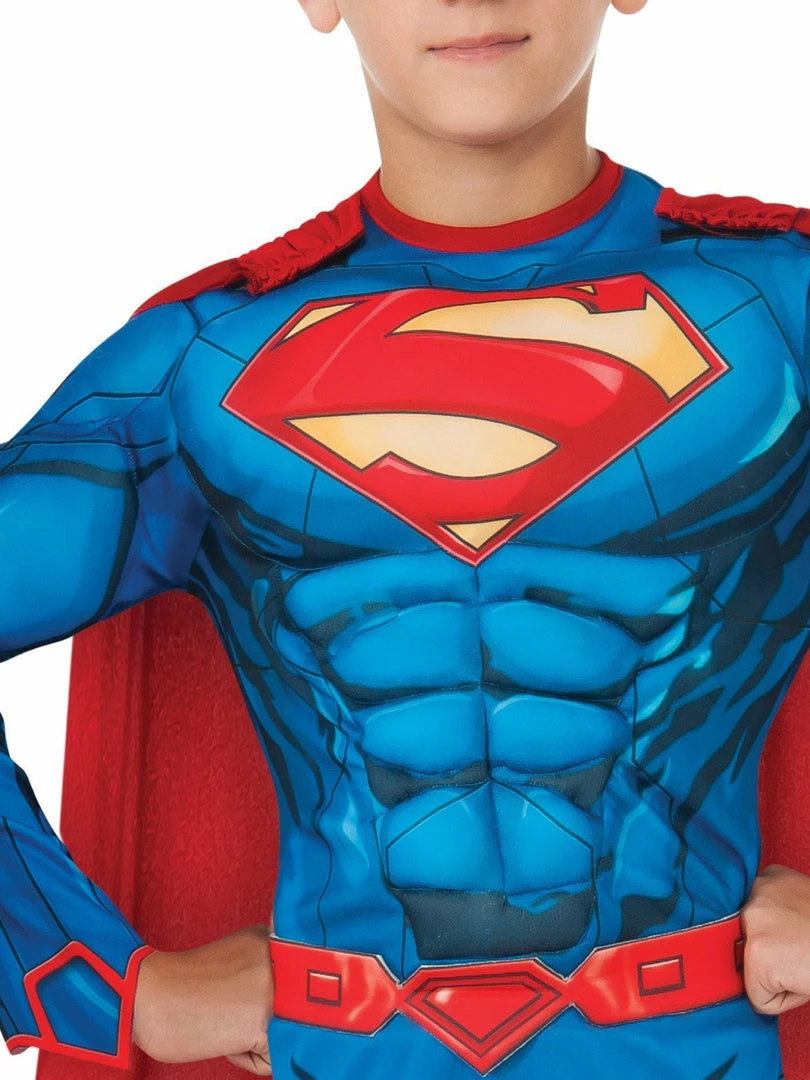 Rubie's Superman Deluxe Costume For Kids - Warner Bros DC Comics Boys 4 Rubie's Superman Deluxe Costume For Kids - Warner Bros DC Comics Boys