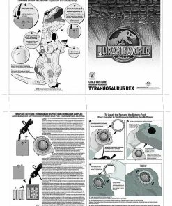 Rubie's Shop All Kids Costumes T-Rex Inflatable Costume For Kids - Universal Jurassic World