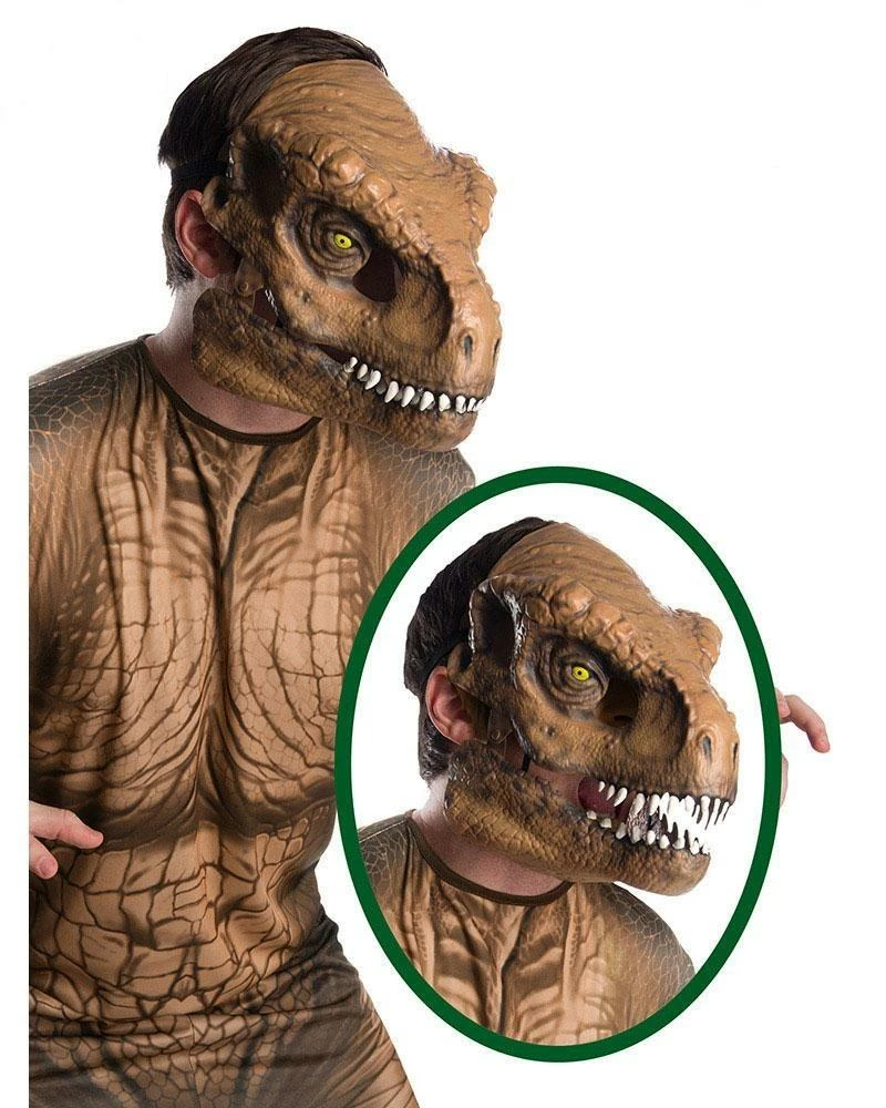 Rubie's T-Rex Moveable Jaw Mask For Kids - Universal Jurassic World 3 Rubie's T-Rex Moveable Jaw Mask For Kids - Universal Jurassic World