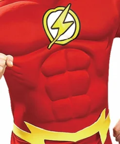 Rubie's The Flash Deluxe Muscle Chest Costume For Adults - Warner Bros DC Comics Mens 9 Rubie's The Flash Deluxe Muscle Chest Costume For Adults - Warner Bros DC Comics Mens