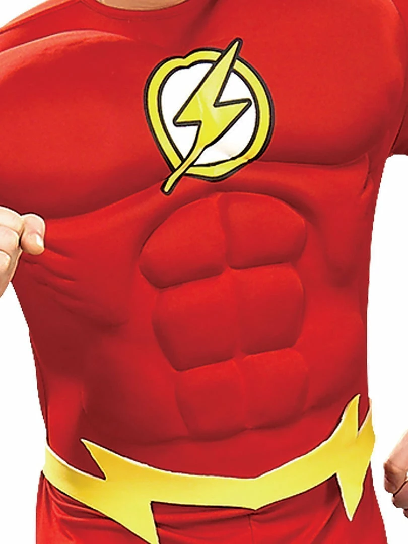 Rubie's The Flash Deluxe Muscle Chest Costume For Adults - Warner Bros DC Comics Mens 5 Rubie's The Flash Deluxe Muscle Chest Costume For Adults - Warner Bros DC Comics Mens