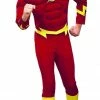 Rubie's The Flash Deluxe Muscle Chest Costume For Adults - Warner Bros DC Comics Mens 1 Rubie's The Flash Deluxe Muscle Chest Costume For Adults - Warner Bros DC Comics Mens
