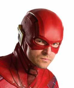 Rubie's Mens The Flash Overhead Latex Mask For Adults- Warner Bros Justice League