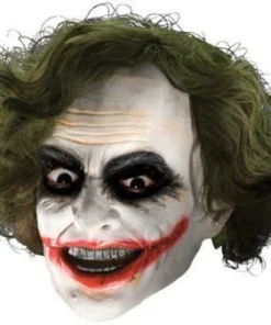 Rubie's The Joker 3/4 Adult Mask With Hair Masks