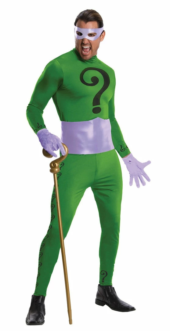 Rubie's The Riddler 1966 Collector's Edition Costume For Adults - Warner Bros DC Comics Mens 3 Rubie's The Riddler 1966 Collector's Edition Costume For Adults - Warner Bros DC Comics Mens