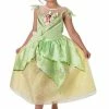 Rubie's Girls Tiana Shimmer Deluxe Costume For Kids - Disney The Princess And The Frog