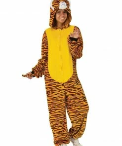 Rubie's Tiger Furry Onesie For Adults Mens
