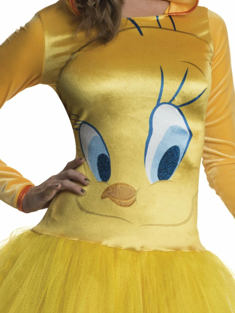 Rubie's Tweety Pie Hooded Tutu Costume For Adults - Warner Bros Looney Tunes 5 Rubie's Tweety Pie Hooded Tutu Costume For Adults - Warner Bros Looney Tunes