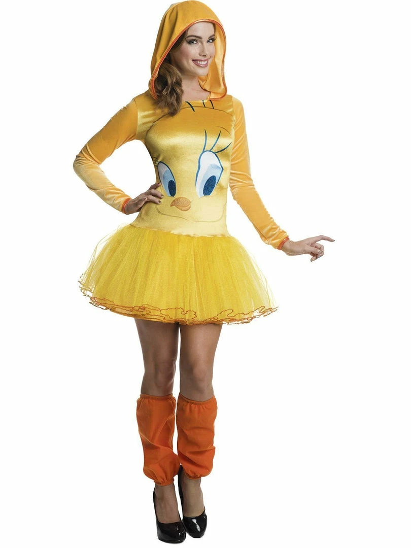 Rubie's Tweety Pie Hooded Tutu Costume For Adults - Warner Bros Looney Tunes 3 Rubie's Tweety Pie Hooded Tutu Costume For Adults - Warner Bros Looney Tunes