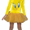 Rubie's Girls Tweety Pie Hooded Tutu Costume For Kids - Warner Bros Looney Tunes