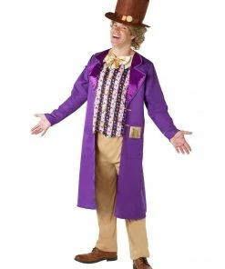 Rubie's Mens Willy Wonka Deluxe Costume For Adults - Warner Bros Charlie And The Chocolate Factory