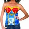 Rubie's Womens Wonder Woman Corset For Adults - Warner Bros DC Comics 1 Rubie's Womens Wonder Woman Corset For Adults - Warner Bros DC Comics