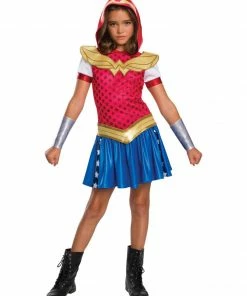 Rubie's Wonder Woman Hoodie Costume For Kids – Warner Bros DC Super Hero Girls