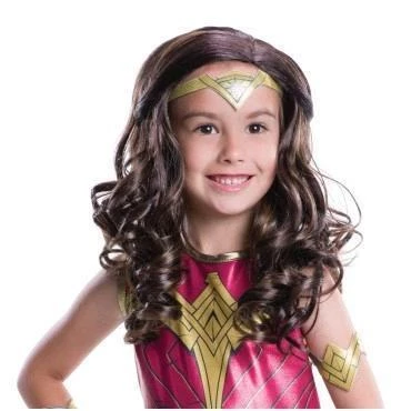Rubie's Wonder Woman Wig For Kids - Warner Bros Justice League Shop All Kids Costumes 3 Rubie's Wonder Woman Wig For Kids - Warner Bros Justice League Shop All Kids Costumes