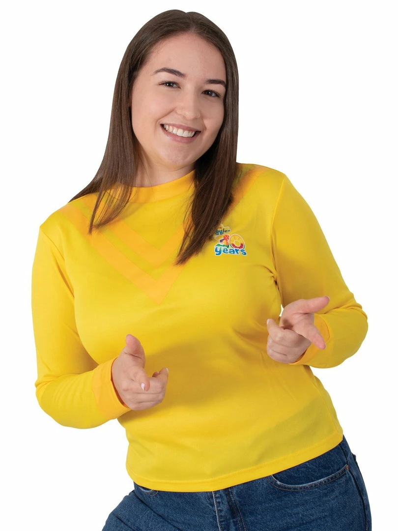 Rubie's Yellow Emma Wiggle 30th Anniversary Top For Adults - The Wiggles 4 Rubie's Yellow Emma Wiggle 30th Anniversary Top For Adults - The Wiggles